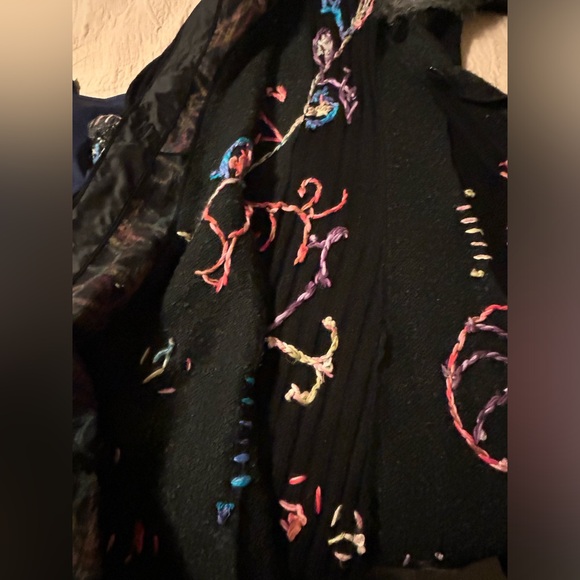 Anthro Griffolie Paris Mohair Sweater Coat Size 2 (S) - Picture 10 of 12